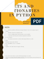 Sets and Dictionaries in Python L5