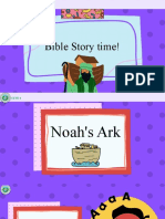 Cute Illustration Kindergarten Children Church Bible Story Time Noah's Ark Presentation