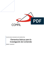 Cuadernillo Investigación de Contenido