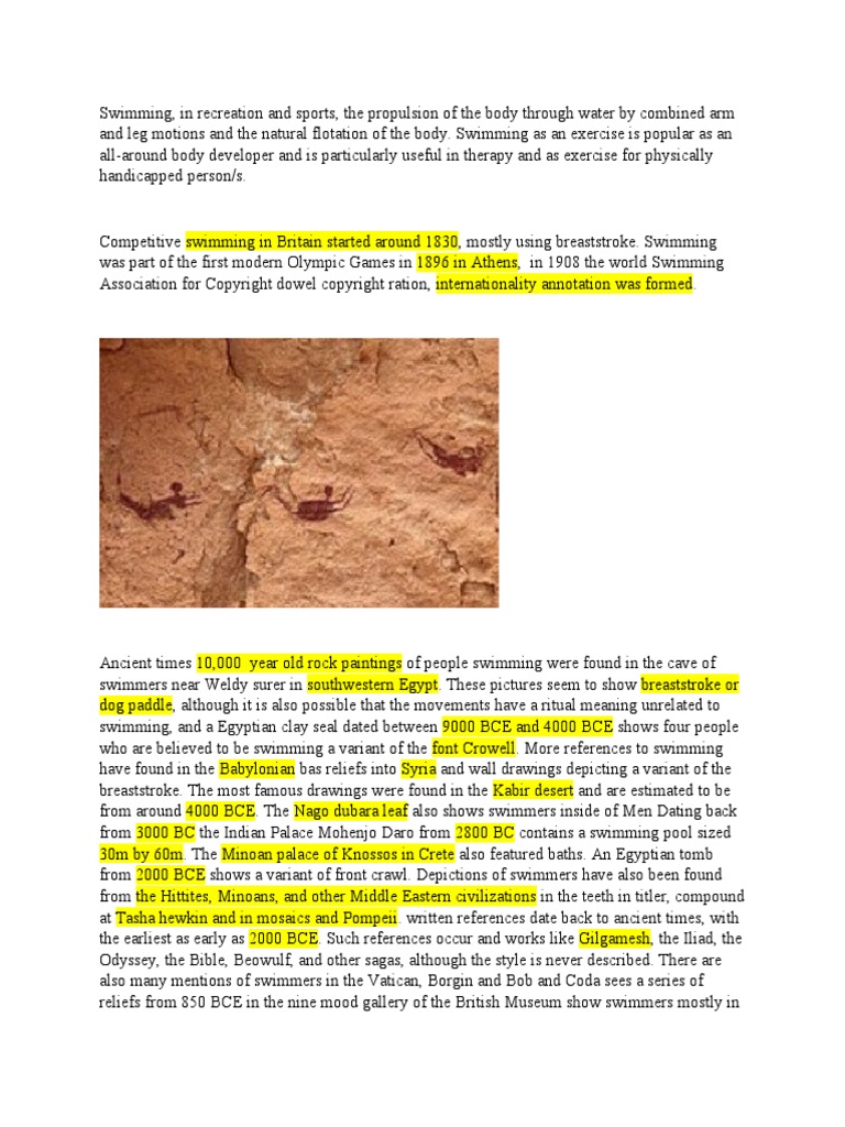 TRANSCRIPT | PDF | Swimming (Sport) | Swimming