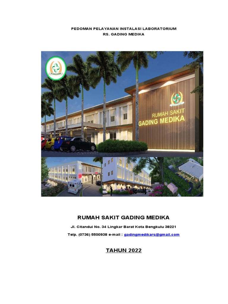 Pedoman Pelayanan Laboratorium RS Gading Medika | PDF