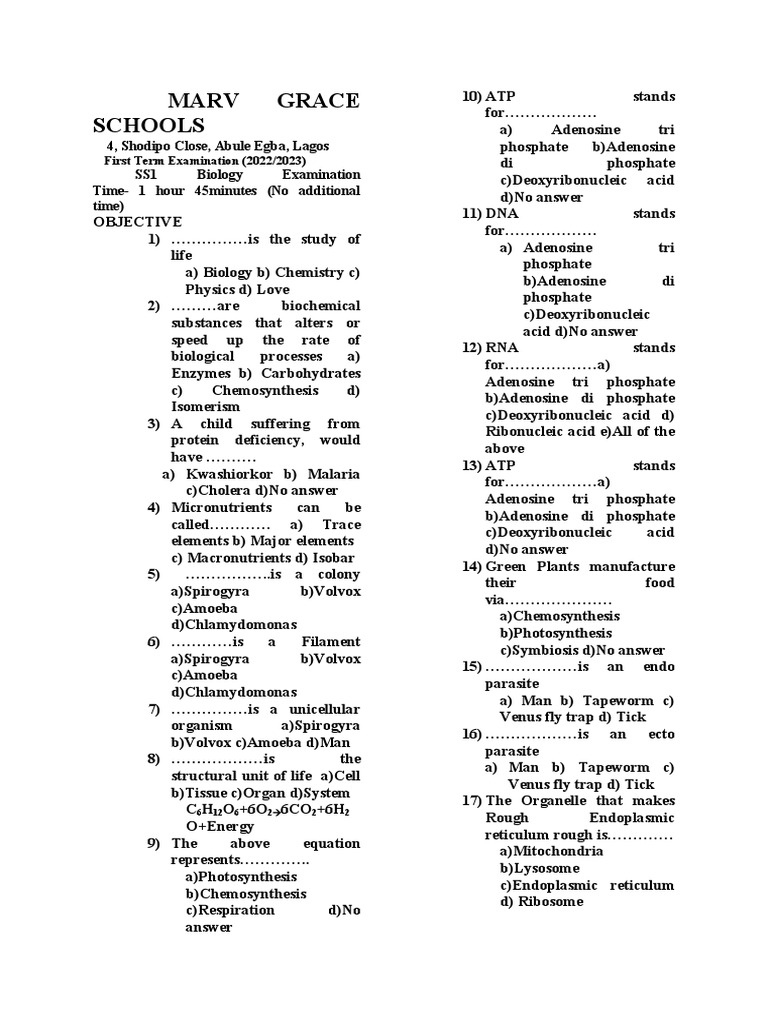 Marv grace schools first term pdf redox sodium
