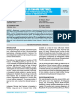 Frequency of Femoral Fractures : Comparison in Patients Less Than and More Than 40 Years of Age