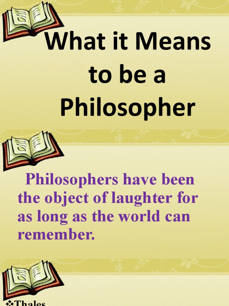 Understanding the Role of a Philosopher | PDF