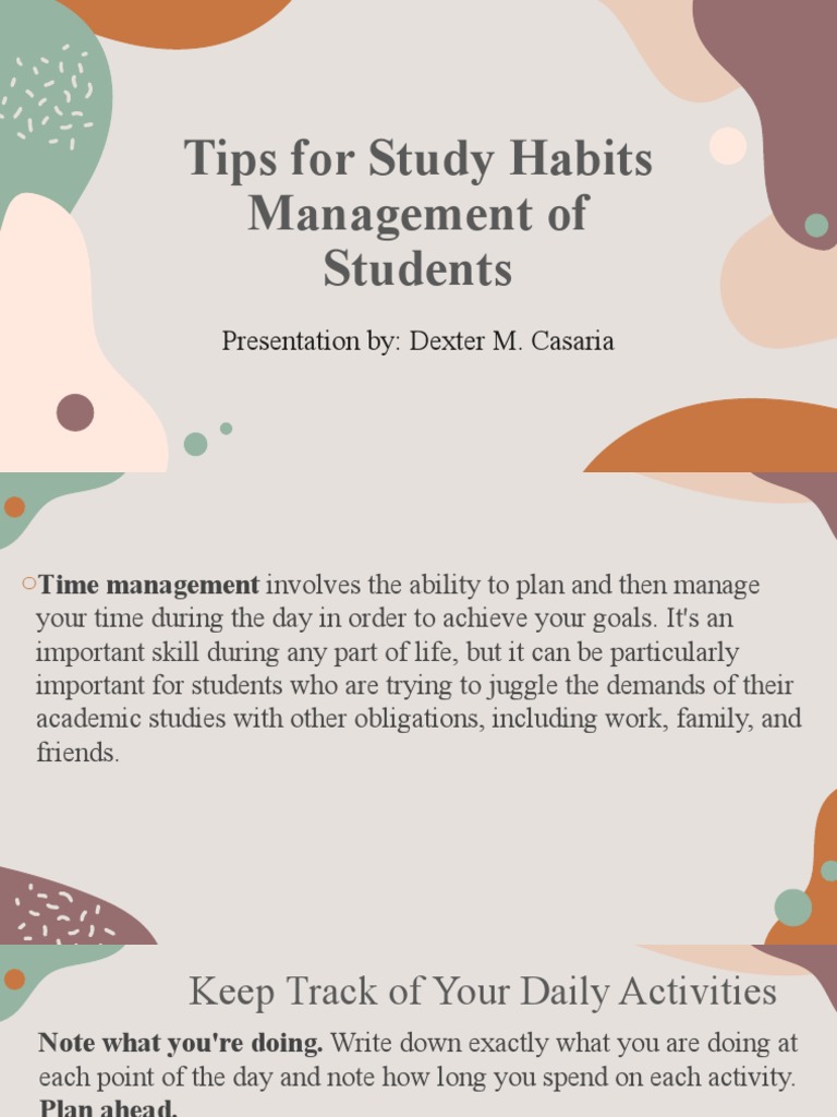 Effective Study Habits for Students | PDF | Social Media | Popular ...