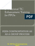 Peer Confrontation 2nd Nat'l TC Enhancement (Resource Person)