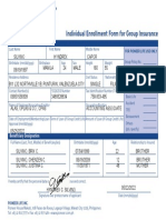 Individual Enrollment Form For Group Insurance