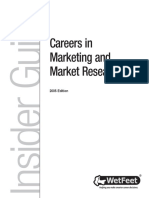 WetFeet - Careers in Marketing and Market Research, 2005 Edition - WetFeet Insider Guide (Wetfeet Insider Guid