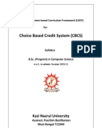 Choice Based Credit System (CBCS) : Kazi Nazrul University