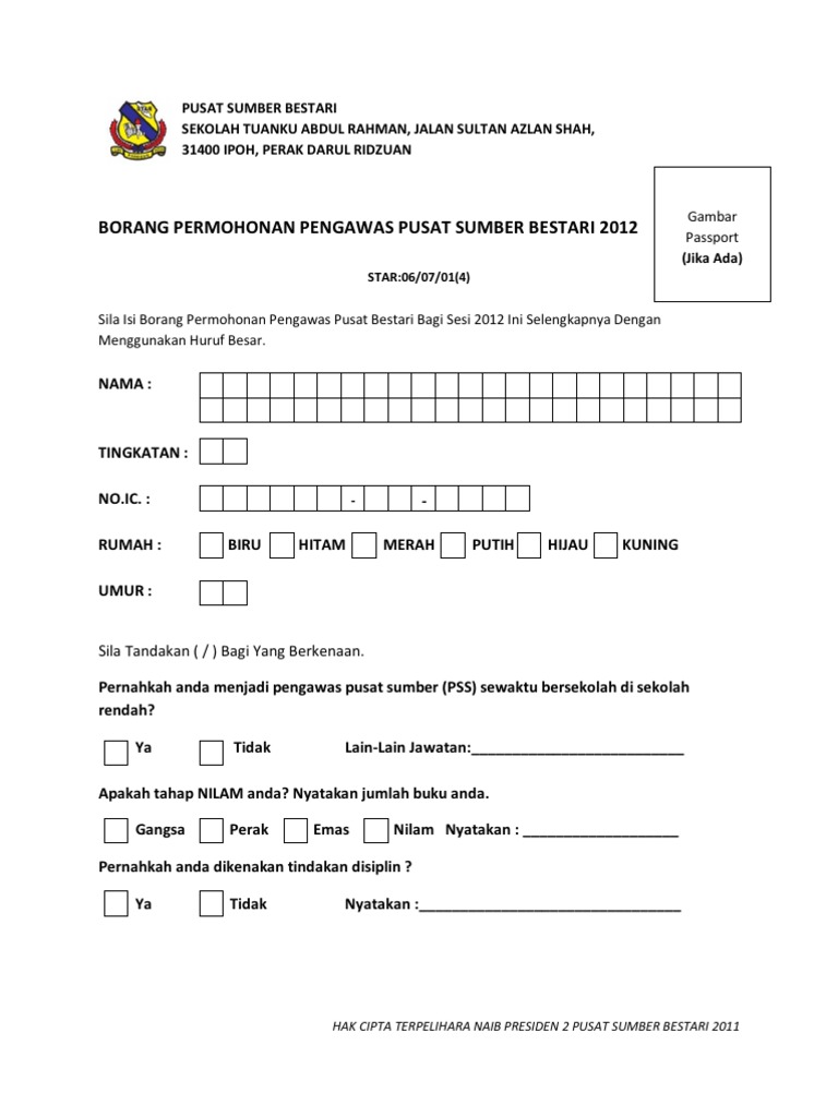 Borang Laporan Sesi Refleksi