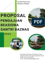 Ponpes Riyadlul Hidayah - Proposal Beasiswa Santri BAZNAS 2022