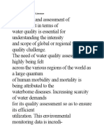 Review of Water Quality Studies and Literature