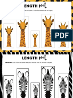 Length Sort Giraffe & Zebra Worksheet