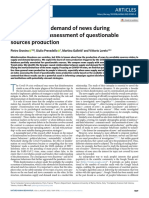 The Supply and Demand of News During COVID-19 and Assessment of Questionable Sources Production