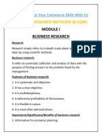 Business Research Methods Short