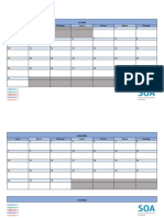 Plantilla Calendario