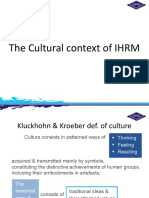 The Cultural Context IHRM 4