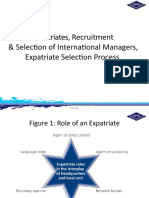 Expatriates, Recruitment and Selection of International Managers IHRM 8