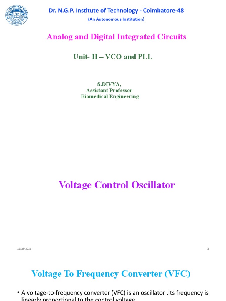 Understanding Voltage Controlled Oscillators, Phase Locked Loops, and