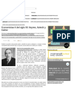 Keynes Kalechi y Kaldor