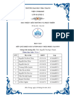 Báo cáo khảo sát nhóm 1 - MTPT