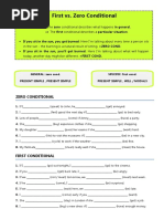 Zero and First Conditional Grammar Drills 141789