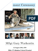 Retirement Ceremony: MSGT Gary Warkentin
