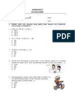 Worksheet Satuan Jarak