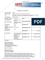 Bid Notice Abstract: Invitation To Bid (ITB)