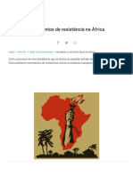 Movimentos de Resistência Na África - PrePara ENEM