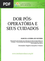 DOR PÓS-OPERATÓRIA E SEUS CUIDADOS