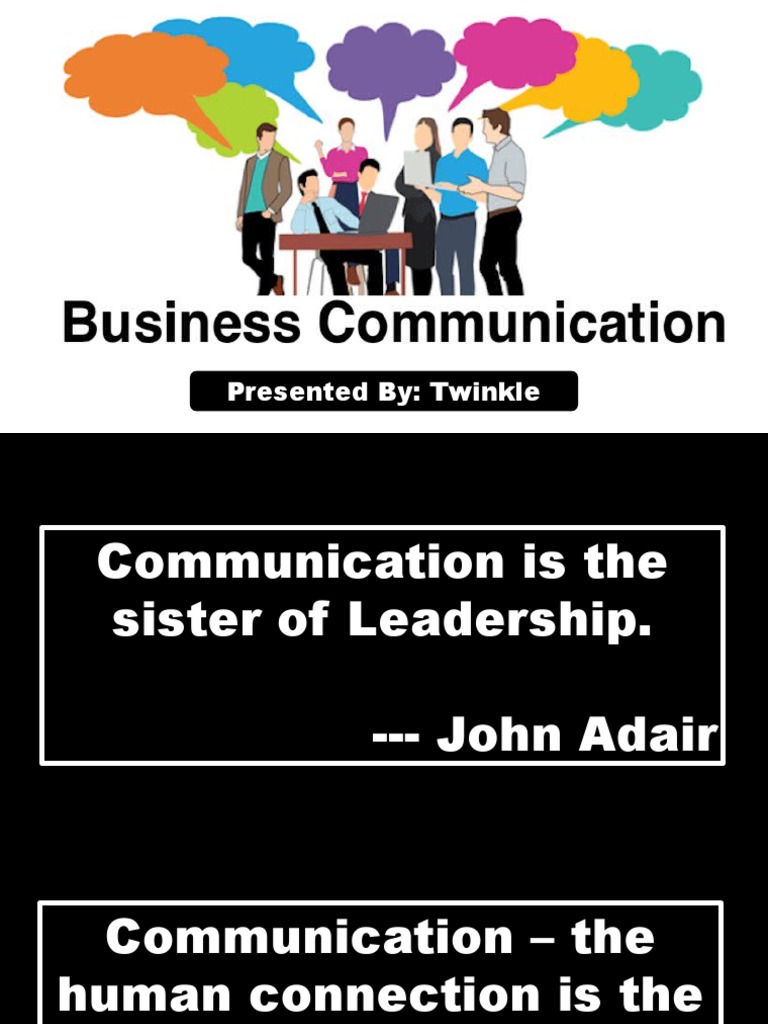 Business Communication PDF Communication Cognition