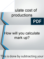 Calculate Cost Production