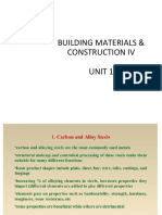 Building Materials & Construction IV Unit 1