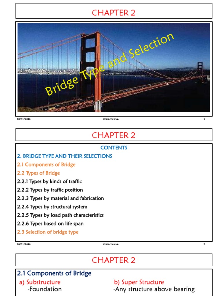 Types and Selection of Bridge Structures | PDF | Bridge | Truss