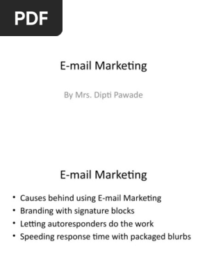 E-mail Marketing