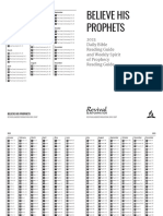 2023 BHP Schedule Letter