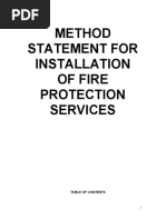 Method Statement Fire Protection Installation