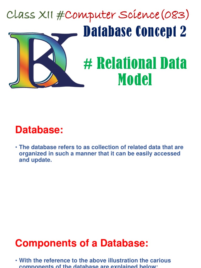 relational data model | PDF | Relational Database | Relational Model