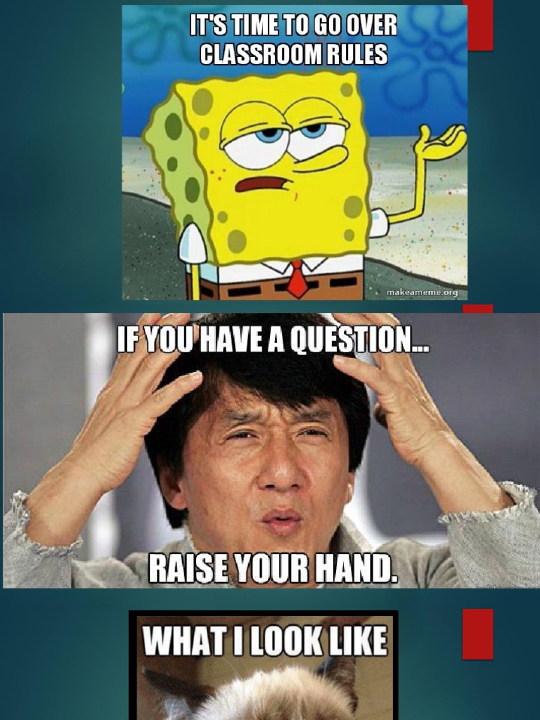 Classroom Rules Memes PDF