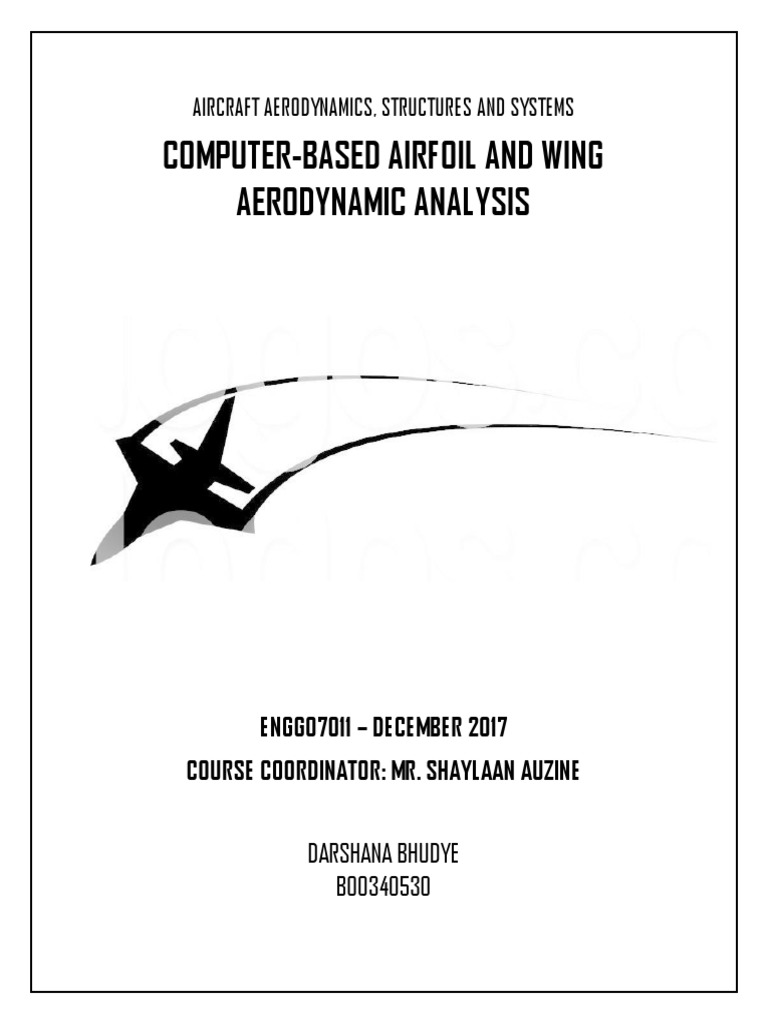 Airfoil and Wing Analysis Using XFLR5 | PDF | Lift (Force) | Airfoil