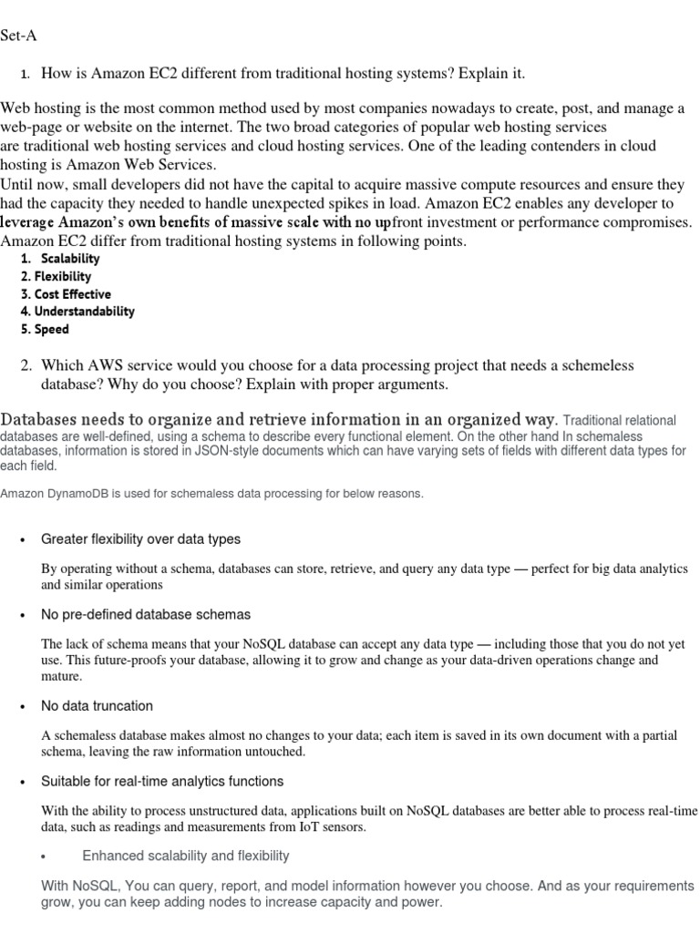 Writen Question Answare | PDF | Cloud Computing | Amazon Web Services
