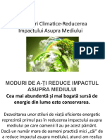 Schimbări Climatice-Reducerea Impactului Asupra Mediului