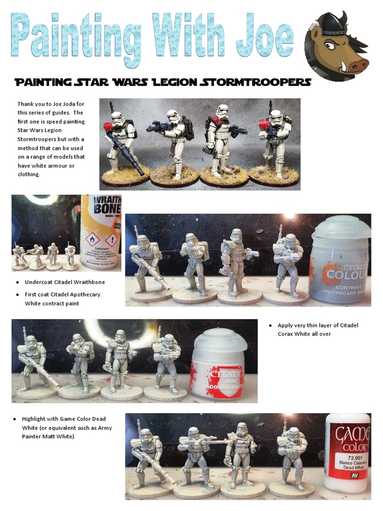 A Speed Painting Guide for Star Wars Legion Stormtroopers Using