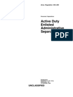 Active Duty Enlisted Administrative Separations: Unclassified