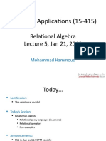 Lecture5 Relational - Algebra Jan21 2018