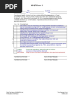 APQP Phase 1: Feasible Product Can Be Produced As Specified With No Revisions