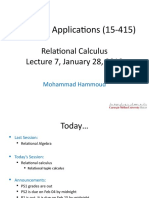 Lecture7 Relational - Calculus 28jan 2018