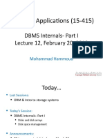 Lecture12 Disks and Files PartI 20feb 2018