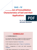 Unit - IV Consolidation of Soil